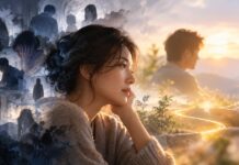 나는 왜 늘 관계 속에서 상처 받을까? 관계 속에서 받은 상처를 통해 과거의 감정을 발견하고 이해하며 사랑으로 수용하는 마음을 표현한 이미지